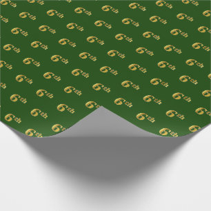 Green, Imitate Gold 6. (6.) Veranstaltung Geschenkpapier
