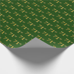 Green, Imitate Gold 71. (71. Geschenkpapier