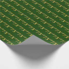 Green, Imitate Gold 73. (73.) Event Geschenkpapier