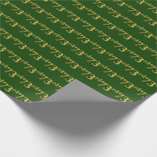 Green, Imitate Gold 73. (73.) Event Geschenkpapier