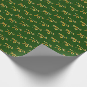Green, Imitate Gold 76. (76.-6.) Veranstaltung Geschenkpapier