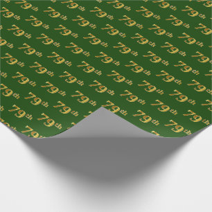 Green, Imitate Gold 79. (79.-9.) Veranstaltung Geschenkpapier