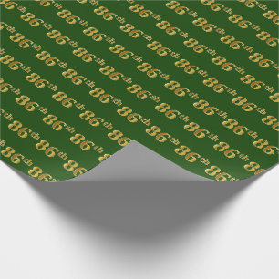 Green, Imitate Gold 86. (86.) Veranstaltung Geschenkpapier