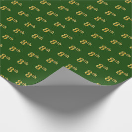 Green, Imitate Gold 8. (Achte) Event Wrapping Pape Geschenkpapier