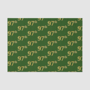 Green, Imitate Gold 97. (siebenundneunzig) Veranst Seidenpapier
