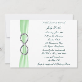 Green Infinity Bridal Dusche Einladung