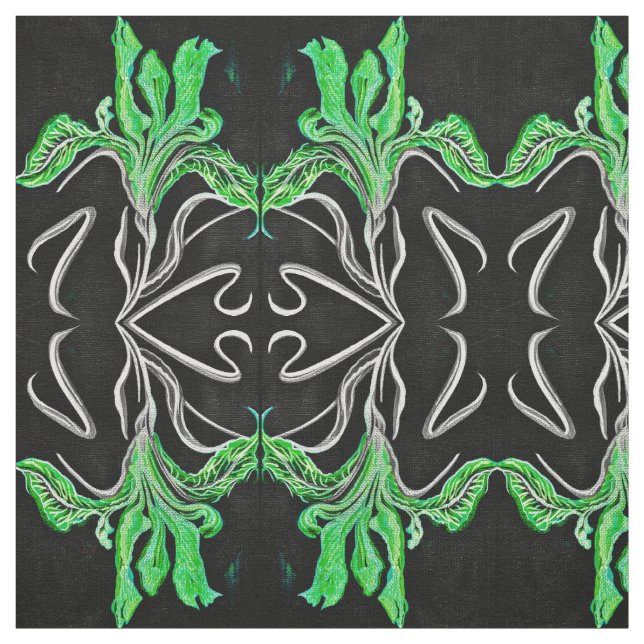 Green Iris Stoff (Muster)