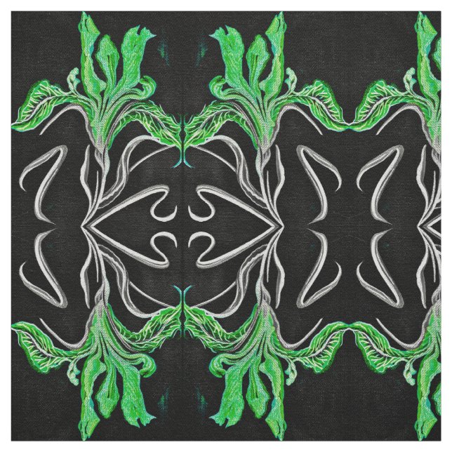Green Iris Stoff (Muster)