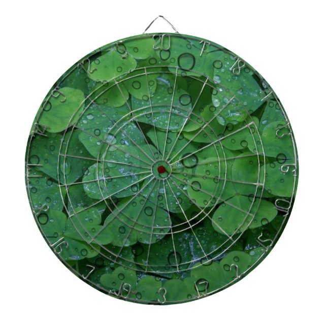 Green Irish Clover Dartscheibe (vorne)