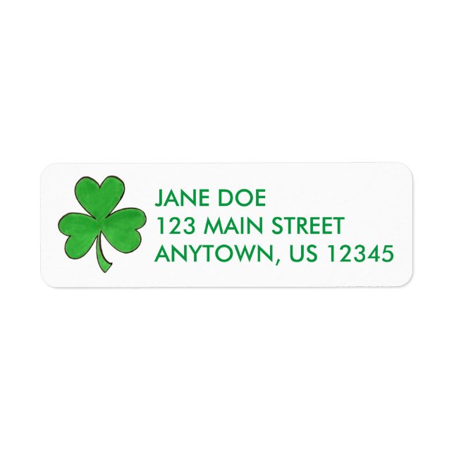 Green Irish Kleeblatt Clover Luck St. Patrick's Da (Vorne)