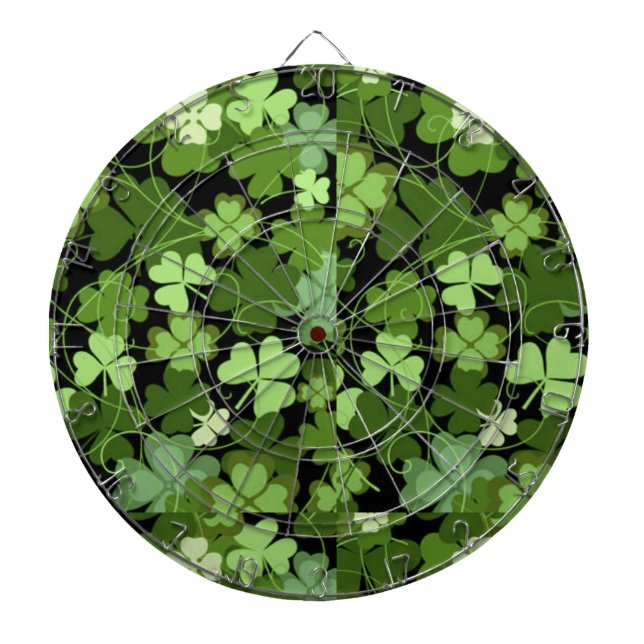 Green Irish Kleeblatt Dartscheibe (vorne)