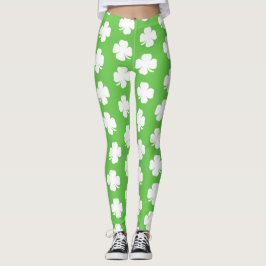 Green Irish Kleeblatt Happy St Patrick B Leggings