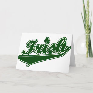 Green Irish Kleeblatt Karte