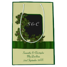 Green Irish Kleeblatt personalisiert Hochzeit