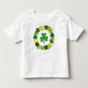 Green Irish Kleeblatt Wreath St. Patrick's Day Kleinkind T-shirt