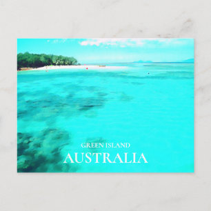 Green Island Queensland Australian travel Postkarte