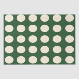 Green Ivory Polka Dot Seidenpapier