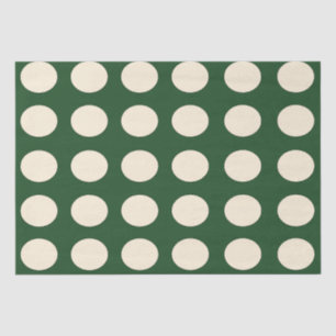 Green Ivory Polka Dot Seidenpapier
