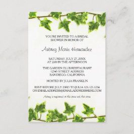 Green Ivy - 3x5 Bridal Dusche Einladung