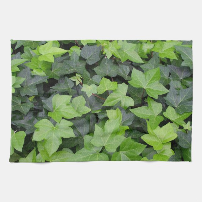 Green Ivy Botanical Print Küchentuch (Horizontal)