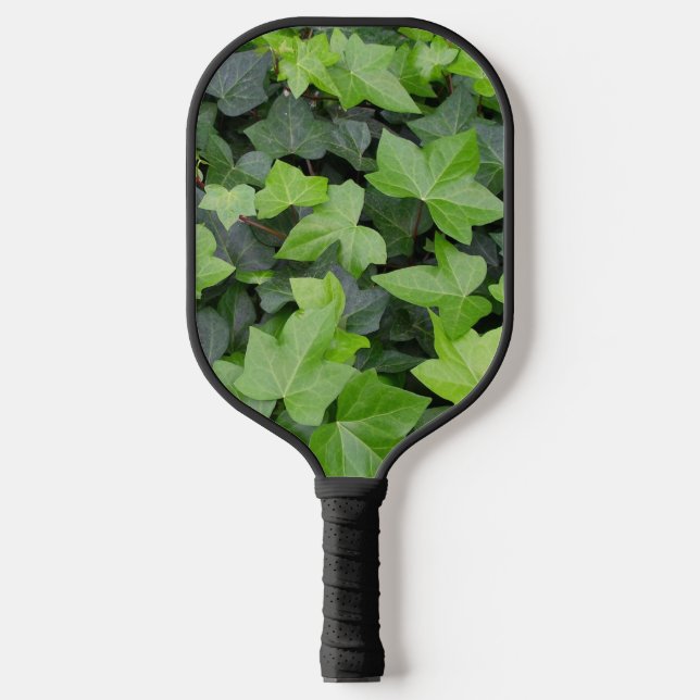 Green Ivy Botanical Print Pickleball Schläger (Vorderseite)