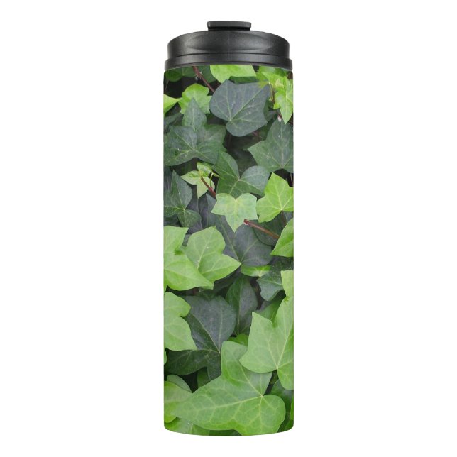 Green Ivy Botanical Print Thermosbecher (Vorderseite)