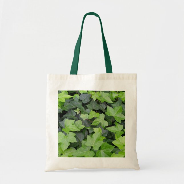 Green Ivy Botanical Print Tragetasche (Vorne)