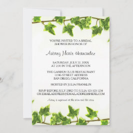 Green Ivy - Bridal Dusche Einladung