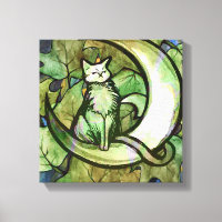 Green Ivy Cat Moon Kind Kunst, Dichtung und Musik