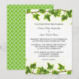 Green Ivy - Einladung zur Hochzeit