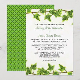 Green Ivy - Einladung zur Hochzeit