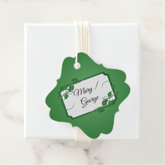 Green Ivy mit Namen Geschenkanhänger