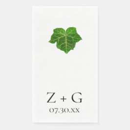 Green Ivy Wedding Serviette