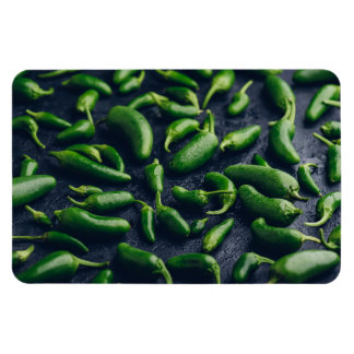 Green Jalapeno-Paprikaschoten zum konkreten Hinter Magnet