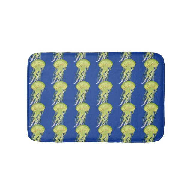 Green Jelly Fish Badematte (Vorderseite)