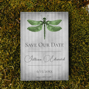 Green Jewele Dragonfly Save the Date Ankündigung