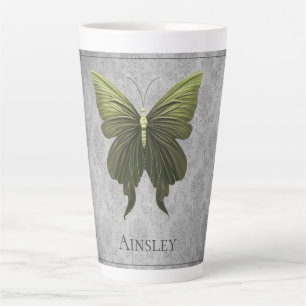 Green Jeweled Butterfly Milchtasse