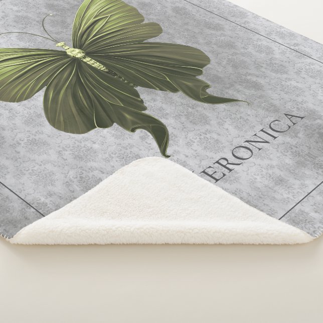 Green Jeweled Butterfly Sherpadecke (3/4)