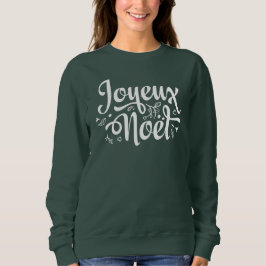 Green Joyeux Weihnachten Sweatshirt