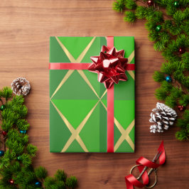 Green Joyoux Noel Wrapping Paper Geschenkpapier