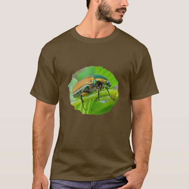 Green June Käfer T - Shirt (Vorderseite)
