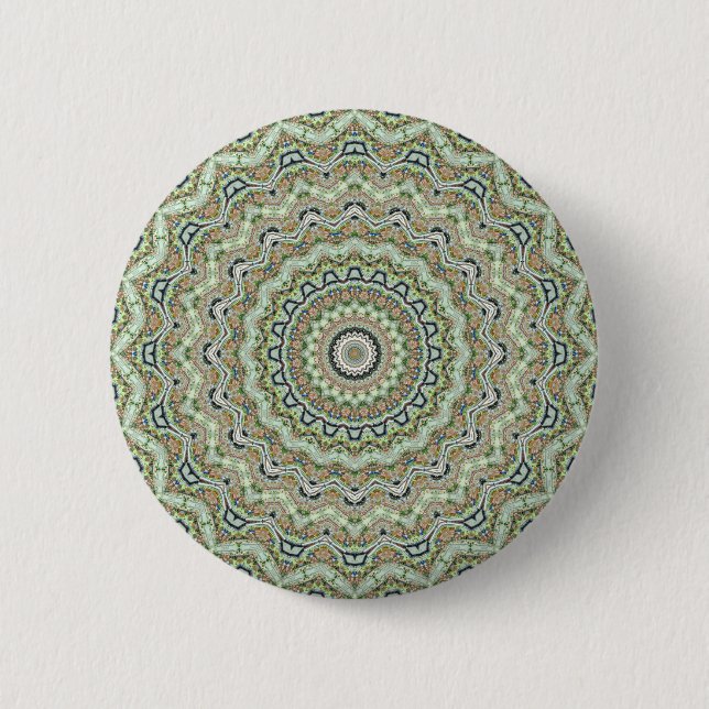 Green Kaleidoskop Button (Vorderseite)