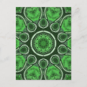 Green Kaleidoskop Postkarte