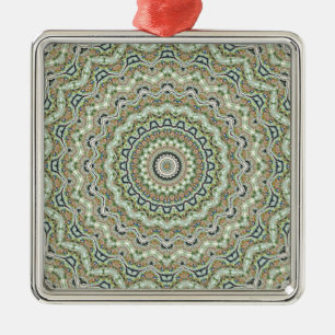 Green Kaleidoskop Silbernes Ornament