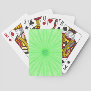 Green Kaleidoskop Spots Star Playing Cards Spielkarten