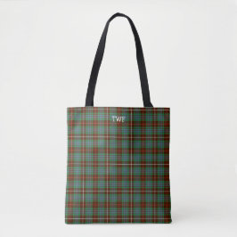 Green Kariert Fraser Jagd Tartan Monogram