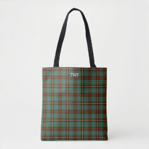 Green Kariert Fraser Jagd Tartan Monogram