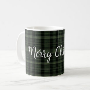 Green Kariert Frohe Weihnachts-Tasse Kaffeetasse