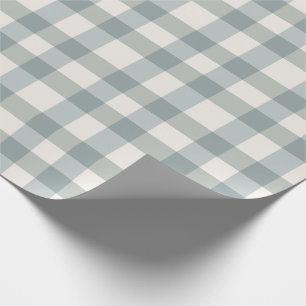 Green Kariert Gingham Country Farm Einfach Geschenkpapier