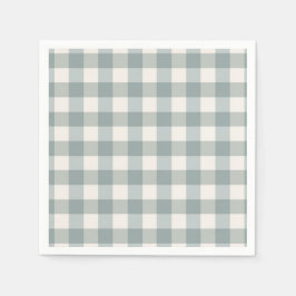 Green Kariert Gingham Country Farm Einfach Serviette